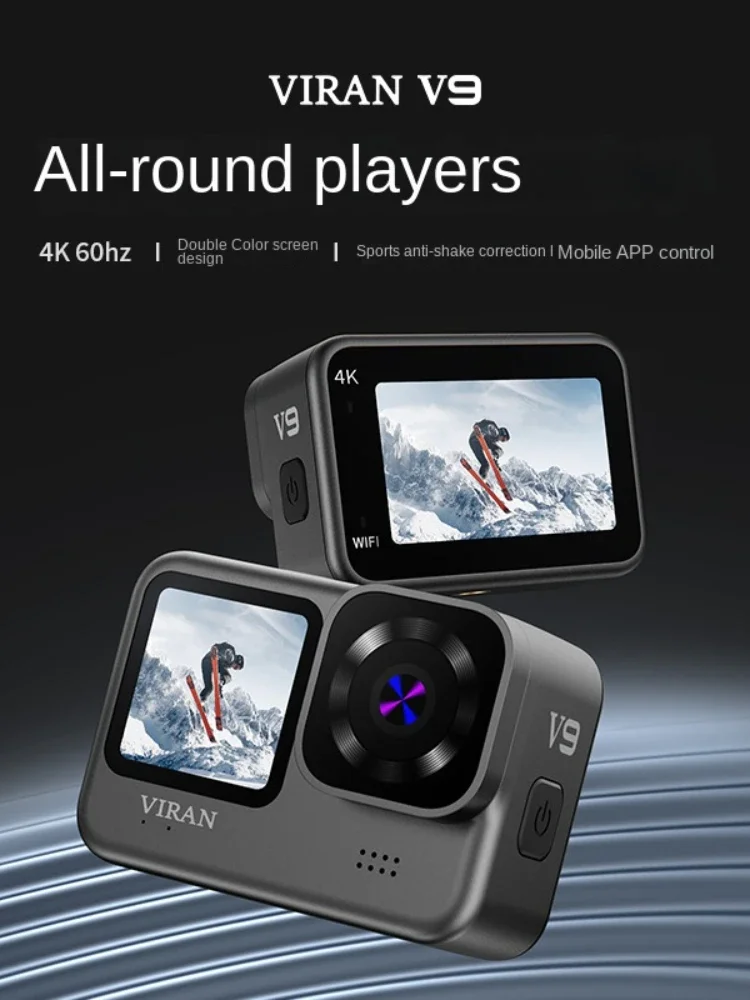 

V9 HD DV IP68 4k 60 Fps Action Camera 1/2Inch Screen WIFI Remote View Machine Outdoor Cycling And Diving Mini Camera 48 Million