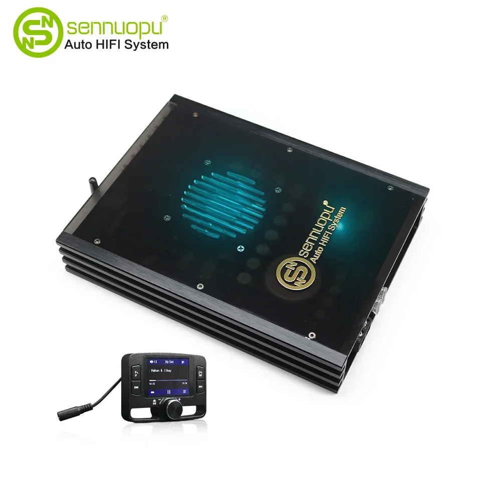 Sennuopu Car DSP Amplifier 6 CH Amplifier 12V Universal Audio Sound Card Optical Input