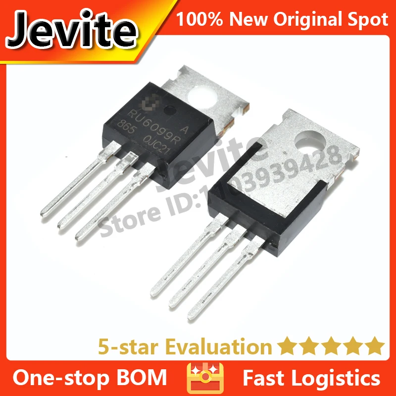 

Jevite 100% New Original electronics Controller 10-50 units/lote RU6099R TO-220 60V 120A MOSFET transistor