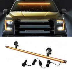 96 LED Strobe Lights For Flash Warning Lamp Windshield Bar 3030 Beads Yellow Amber White Green Car Light Assembly