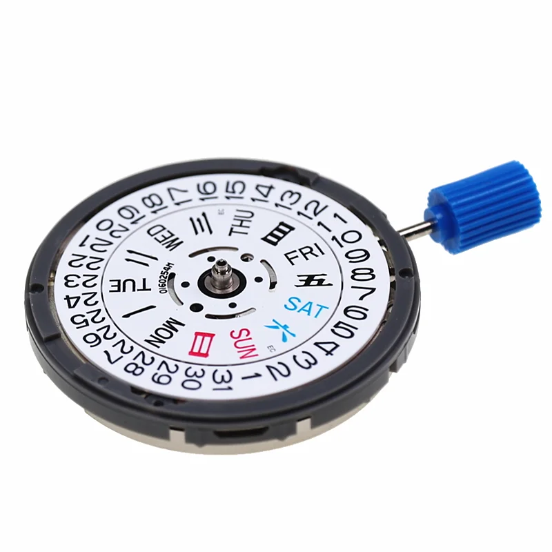 Putih Nh36a tiga titik kalender ganda pergerakan mekanis otomatis pada 3 At 3.8 untuk Skx007 jam MODs perbaikan Dial NH36