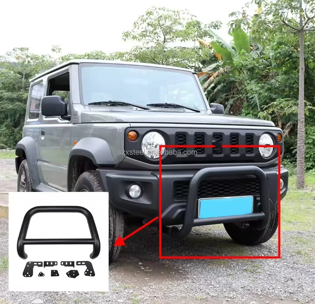 High-Strength Aluminum Bull Bar Front Bumper for Suzukis Jimny JB64W/JB74W 2018+