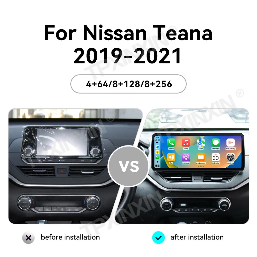 

Qualcomm Android Car Stereo Radio For Nissan Teana 2019 - 2021 GPS Navigation Player Ultra Thin Touch Screen Wireless Carplay HD