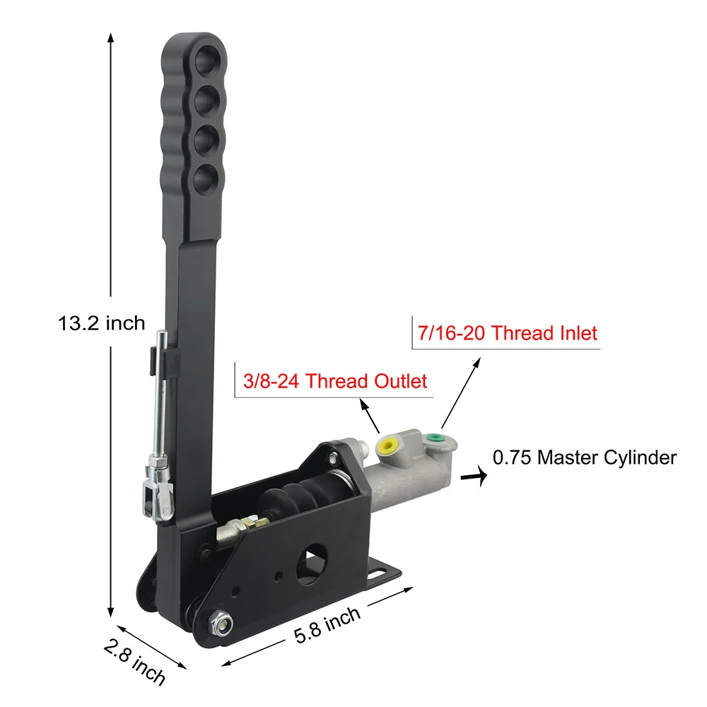 Hydraulic Handbrake 335mm Universal Vertical Hydraulic Handbrake, Automotive Drift Handbrake