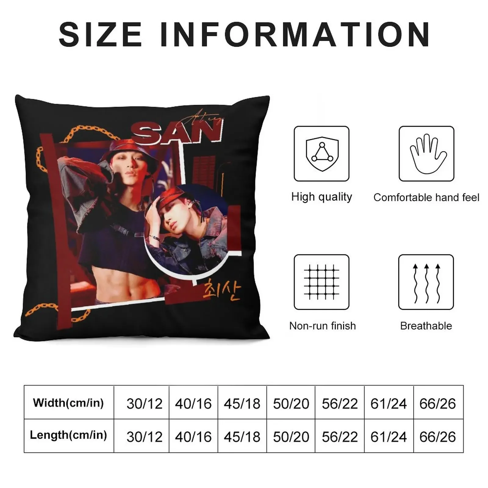 ATEEZ SAN FIREWORKS Throw Pillow Couch Cushions bed pillows ornamental pillows for living room pillow