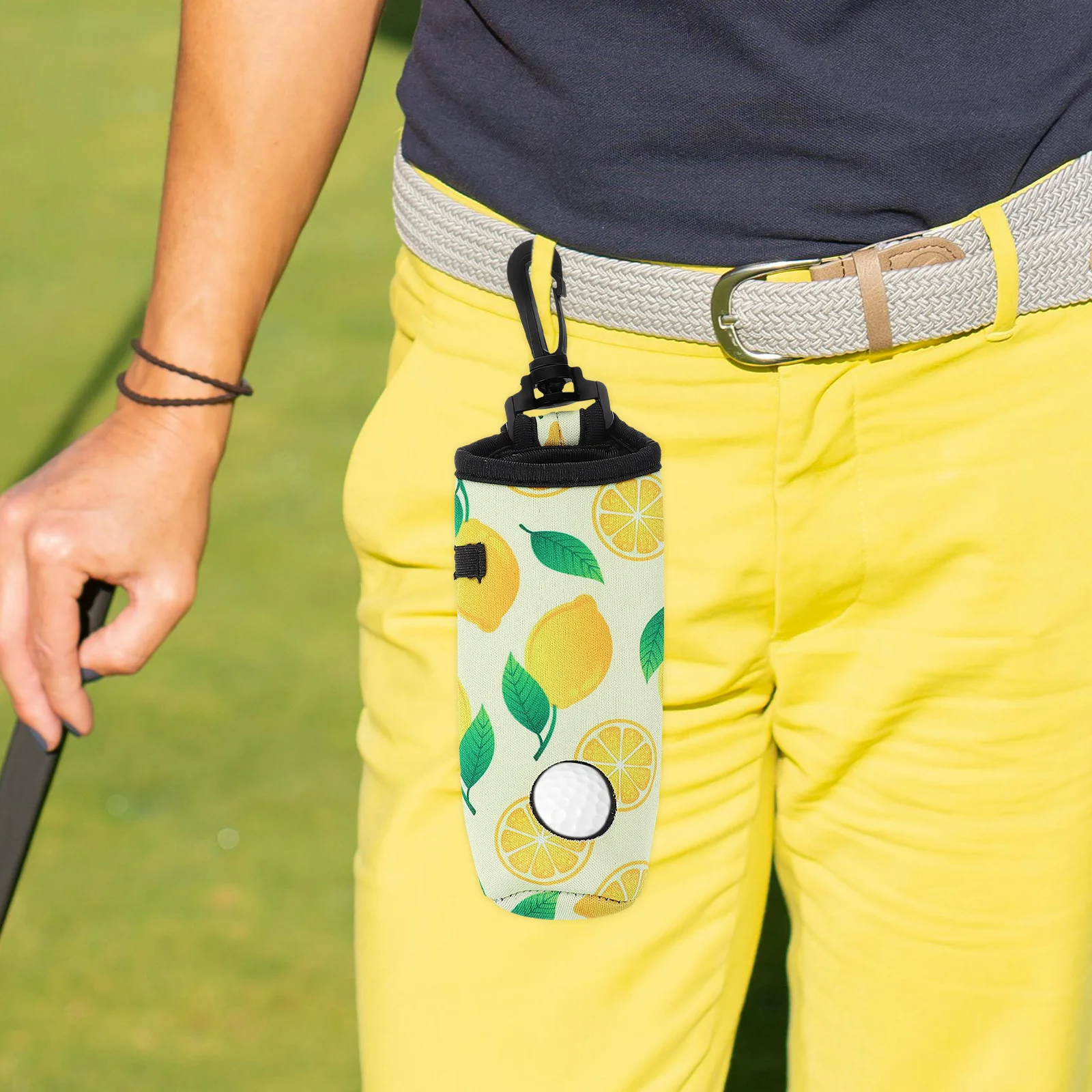 كرة الغولف حقيبة النيوبرين مرونة مقاومة للاهتراء المحمولة الخصر معلقة كرات الغولف حامل كيس التخزين حامل تي شيرت الغولف