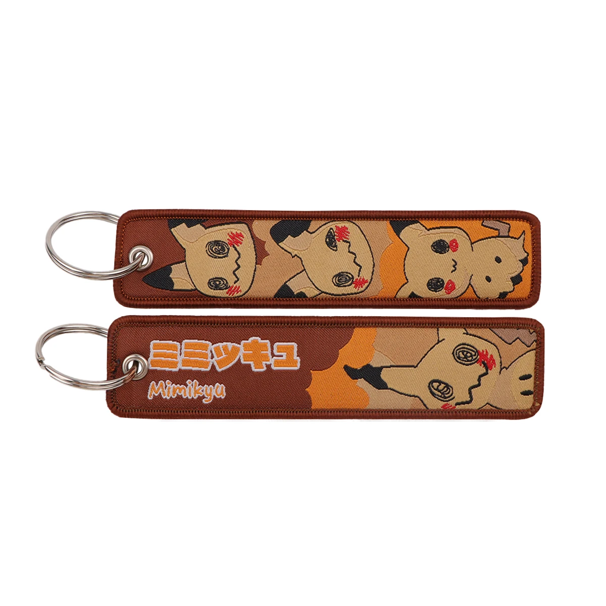 Pokémon Anime Elfen-Monster Schlüsselanhänger für Autos, Rucksäcke, Schlüsselhalter, bestickte Schlüsselringe, Schlüsselanhänger, Jet-Tags, Zubehör, Geschenke, 1 Stück