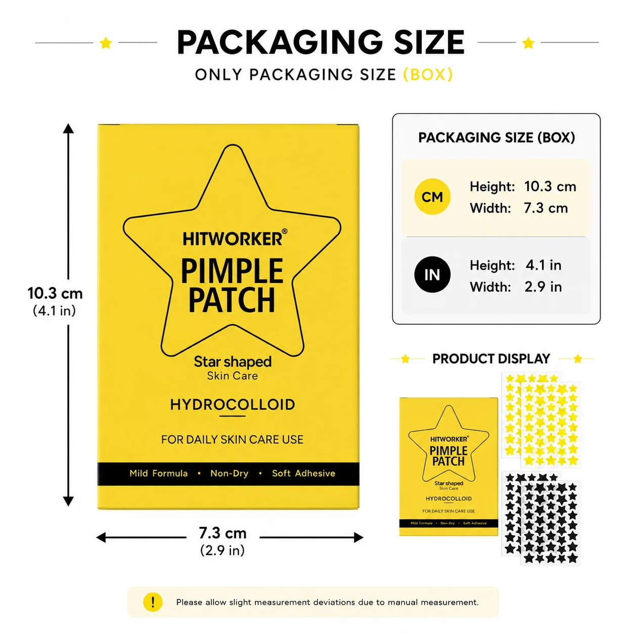 160PCS Pimple Cover Patches, Clear-Look Hydrocolloid Beauty Patches For Day And Night Use, Cute Star Patch Easy Peel Spot Cover