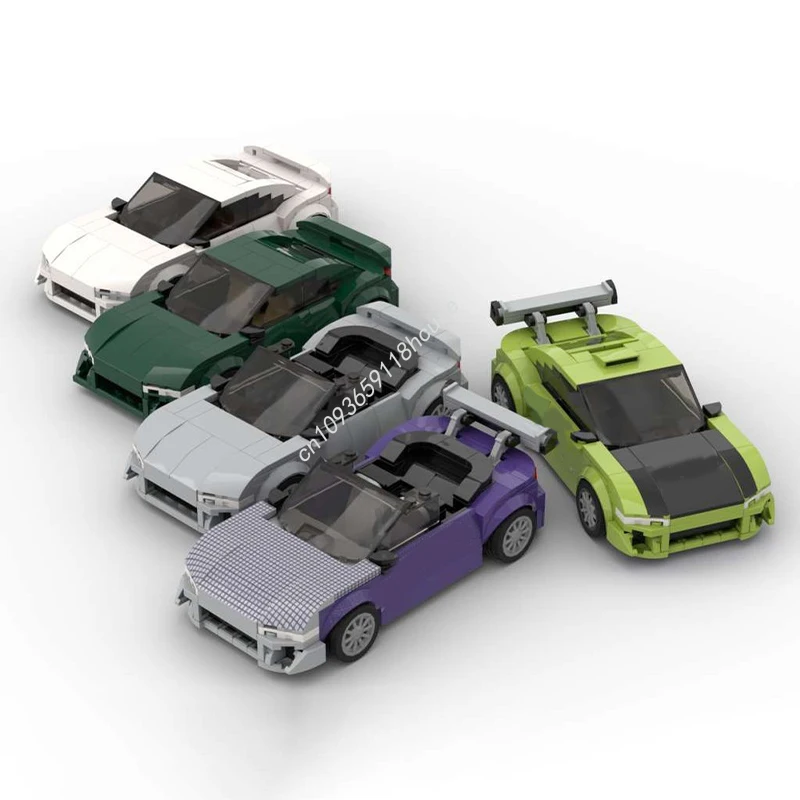 

1177pcs MOC Mitsy Eclipse Set Five Colors City Champions supercar Model Building blocks Brick Assemble toys Christmas gifts