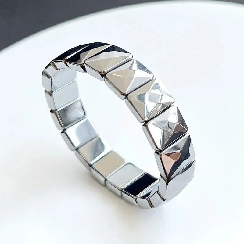 

Натуральный терагерцовый браслет из силикона с ручной обработкой, одинарный, для мужчин и женщин, хит продаж