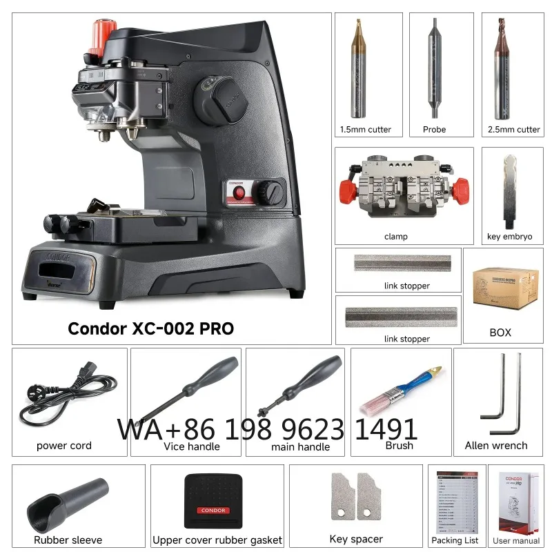 Premium manual key cutting equipment, upgrade, solid mainland build quality, practical locksmith supply for daily key processin