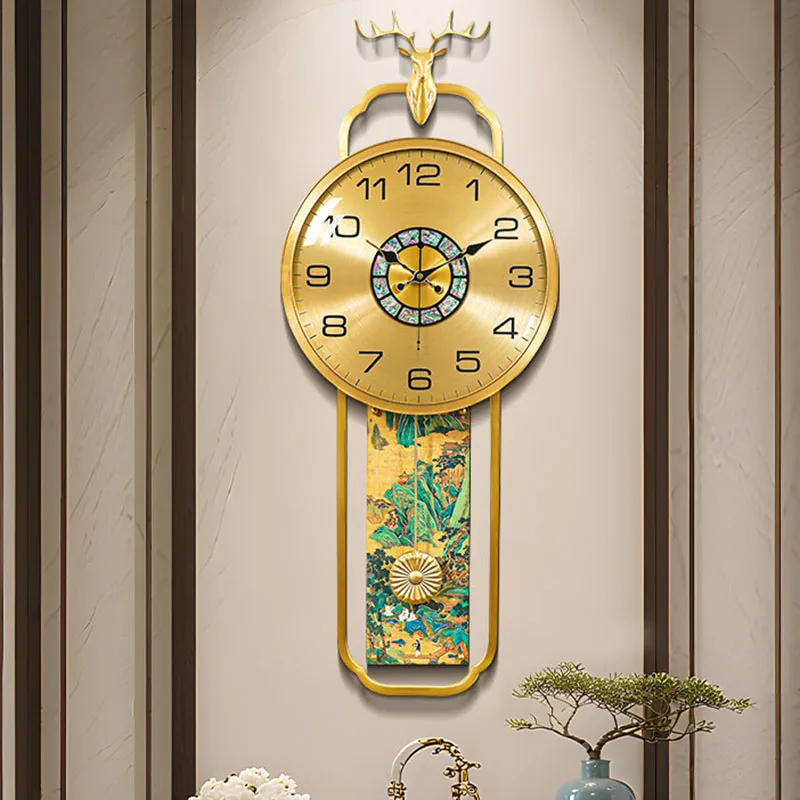 Luxury Living Room Wall Clocks Digital Interior Modern Aesthetic Creative Clock Wall Fashion Nordic Reloj Pared Home Decoration