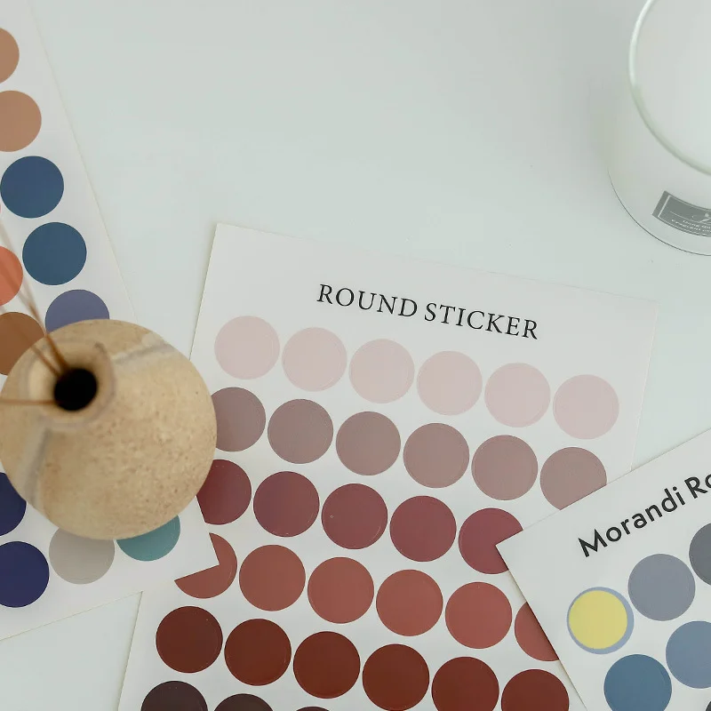 Nordic Retro Wall Photo Card Stickers - close-up view