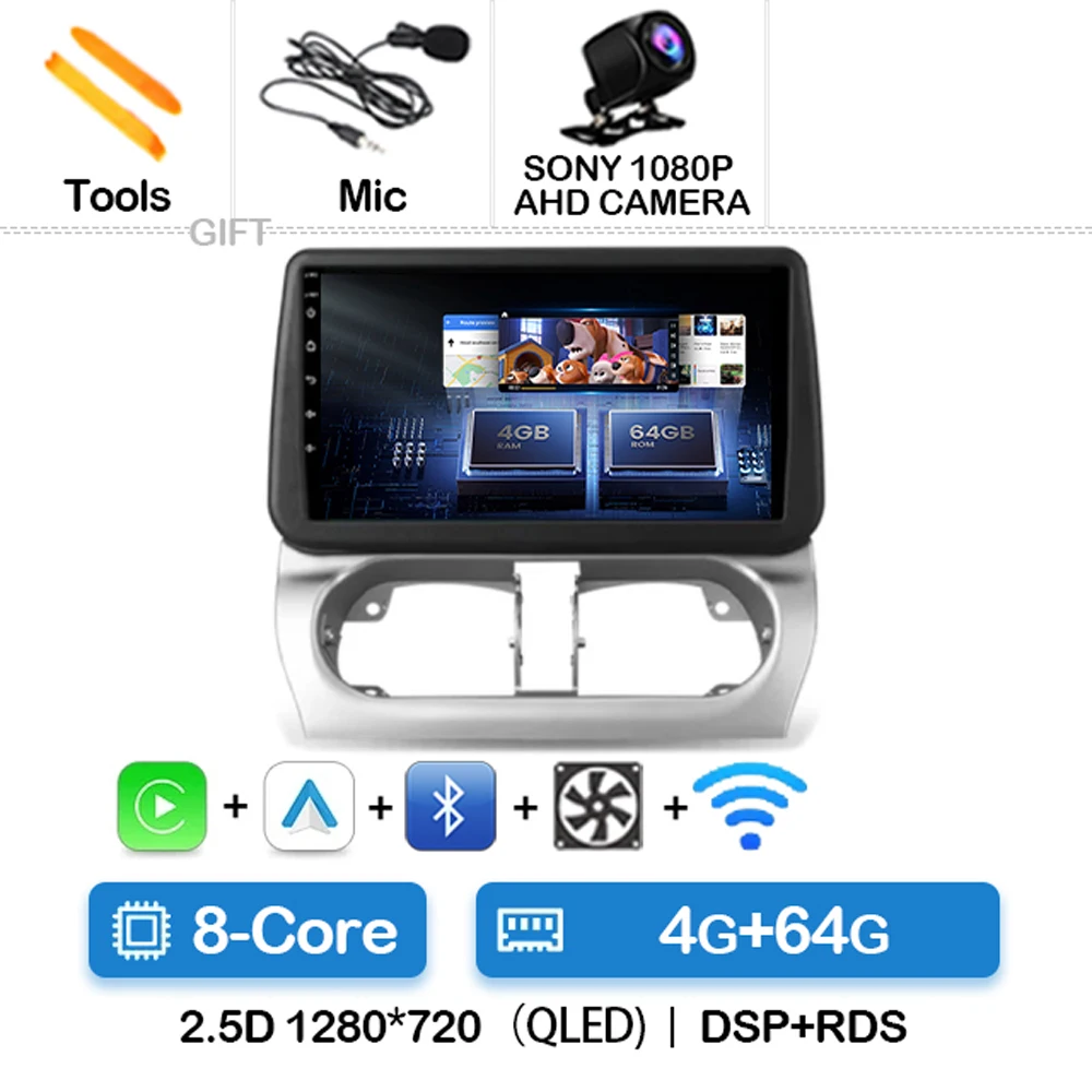 Android 15 Autoradio Voor Opel Combo Corsa Tigra 2001-2009 2010 2011 Carplay Auto GPS Navigatie Multimedia Stereo video Speler