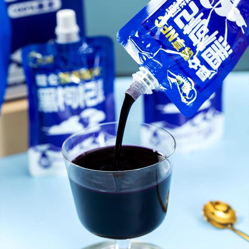 Purê de wolfberry preto com rim macio e tônico