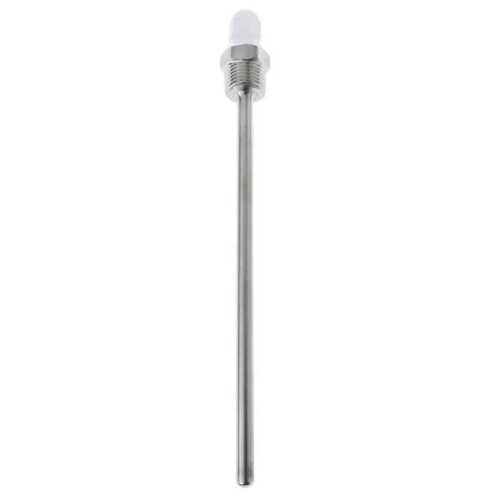 

Thermowell 30mm/50mm/100mm/150mm/200mm Thermowell 304 stainless steel 1/2 G thread 1/2" DN15 waterproof for temperature sensor
