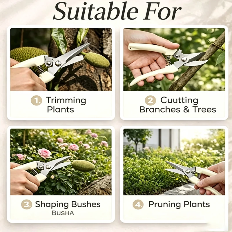 1 piece scissors, manual account, pruning branches, pruning gardening, pruning flowers, thinning fruits, pruning fruit trees, or