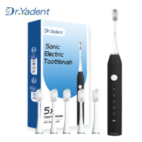 Dr.Yadent C02 Sonic Electric Toothbrush for Adult Soft-Bristle USB Rechargeable 6 Brush Heads 5 Modes 2-Minute Smart Time