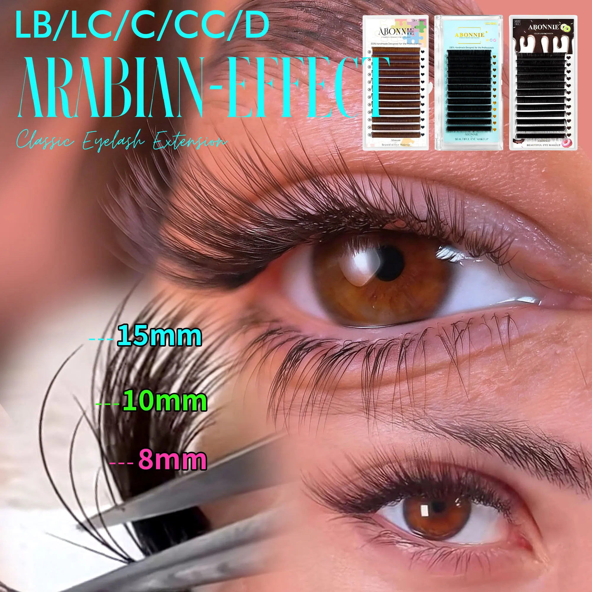 Abonnie Arabian Lashes Extensions LB LC Classic Eyelashes Fluffy Lashes Map Supply Cashmere Eyelashes
