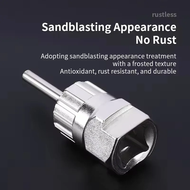 

Road Bike Cassette Removal Tool Freewheel Lock Ring Remover Socket Wrench Repair Maintenance Tool