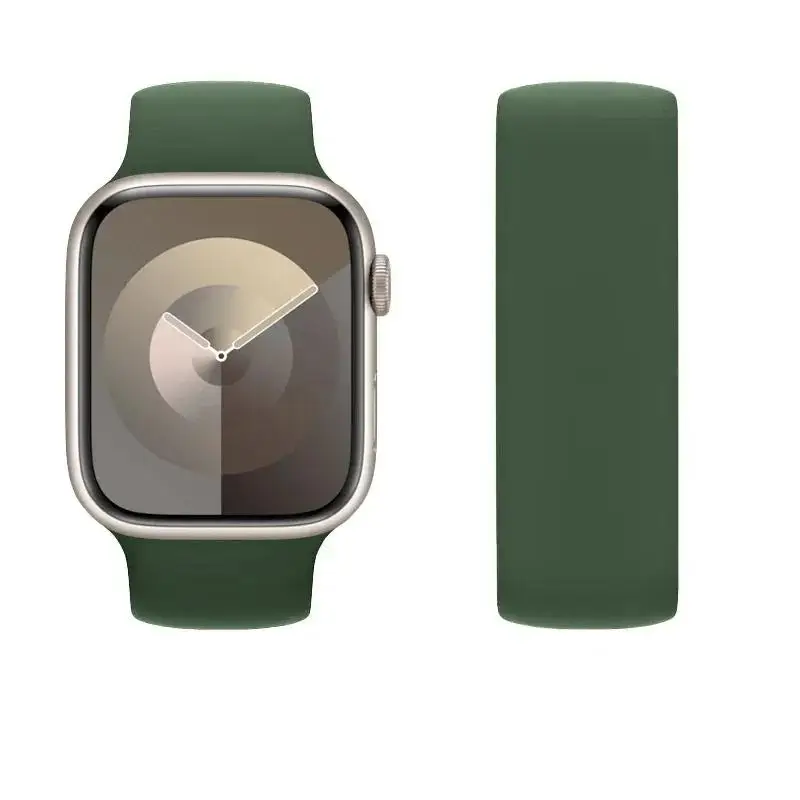 Solo loop for Apple Watch Band 44mm 45mm 46mm 49mm 41 42mm Silicone bracelet correa iwatch series 10 9 6 5 4 7 8 SE Ultra2 Strap image 6
