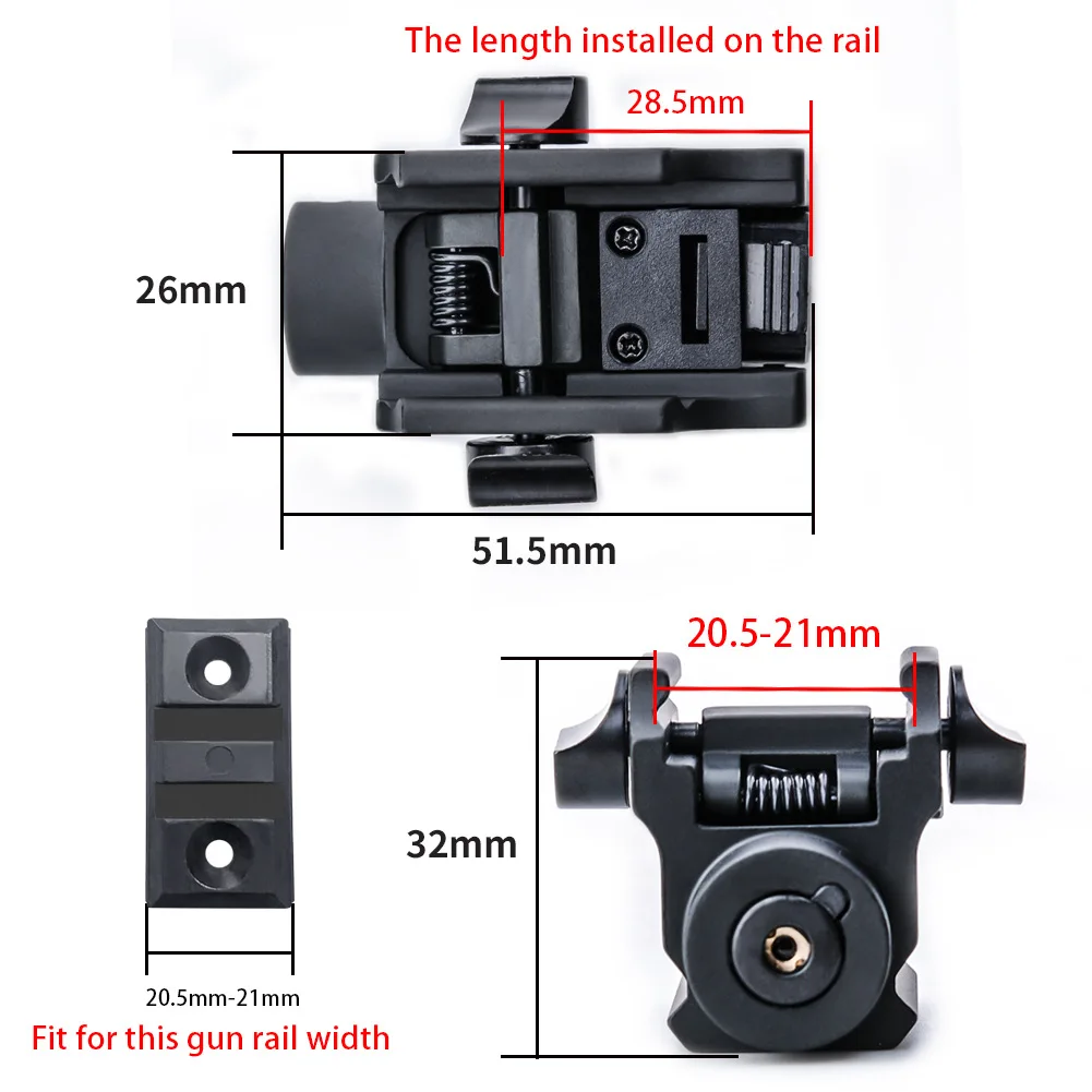 Mini Tactical Outdoor Red Green Laser Underhung Universal Guide Flashlight Security Patrol Defense Lighting Flashlight