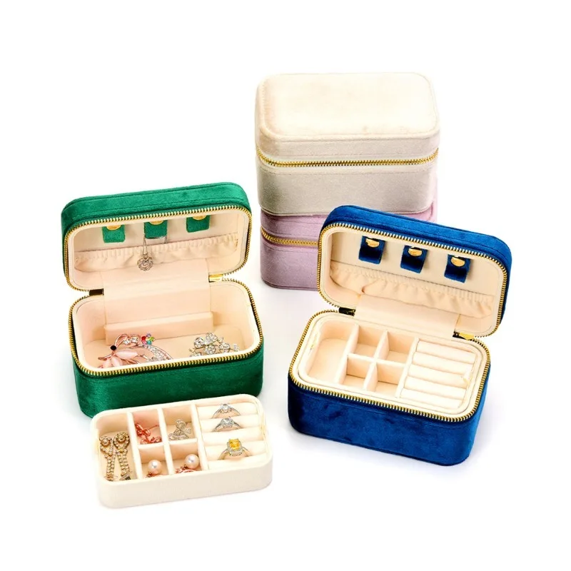 

Маленькая шкатулка для драгоценностей, роскошные коробки для демонстрации колец, дорожные портативные серьги, ожерелье, футляр для хранения, упаковочные материалы для ювелирных изделий, подарок