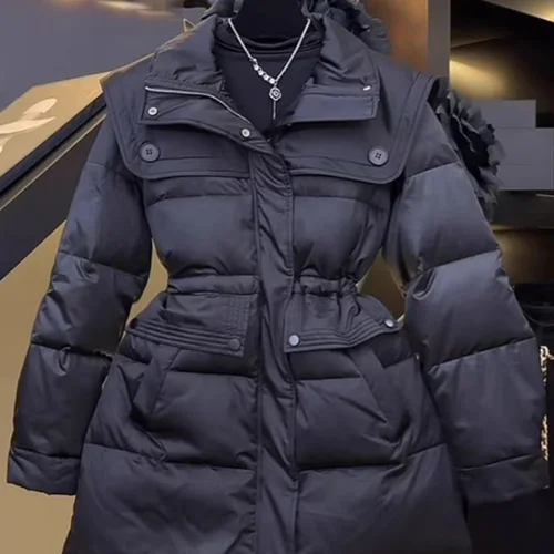 코코아브라운 코트 여성용 코트 외투 코트 여성용 코코아브라운 청춘 스타일 가죽과 털이 결합된 가죽 털 코트 외투 코트 