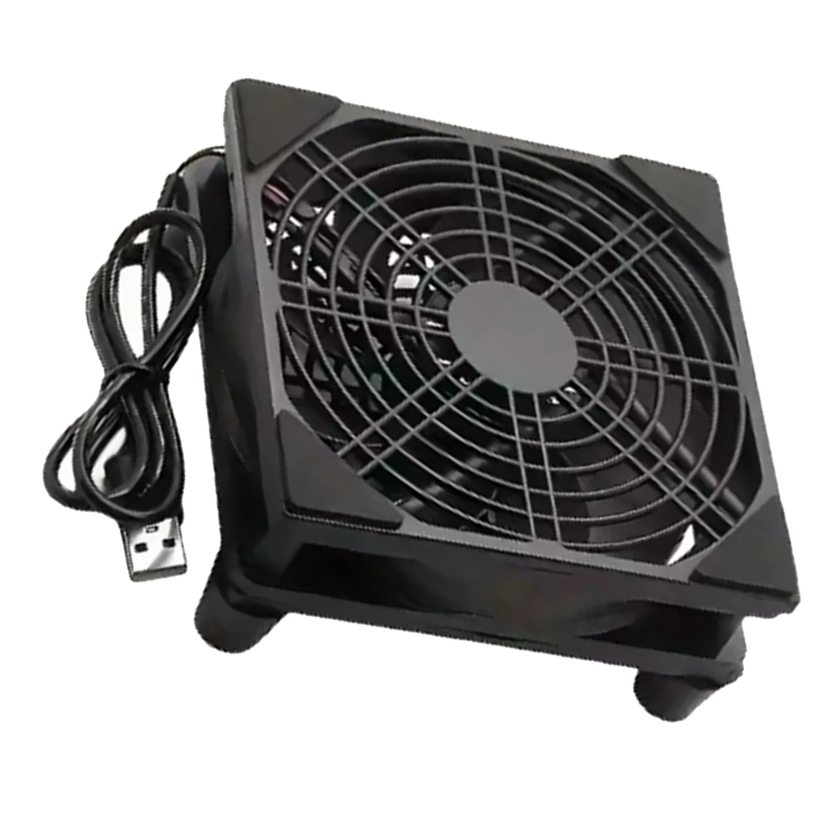 2Pcs 120Mm Fan Router Cooling Fan Diy Pc Cooler Box Tv Wireless Silent Dc 5V Power Usb 12Cm With Screws Protective Net - view 4