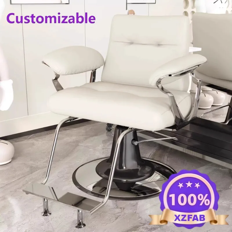 Factory Direct 2026 Barber shop chair Hair salon special hair cutting chair Lifting seat Rotating perm and dyeing barber chair