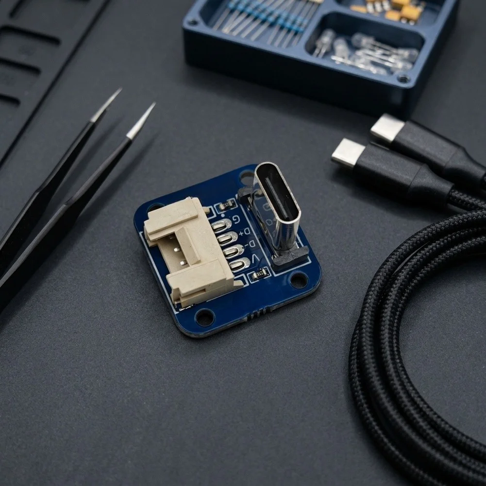 Blue 20x20mm C 14P To HY2.0 Charging Module Adapter Board Power Interface Test Tool For Handheld Vacuum Cleaner Repair