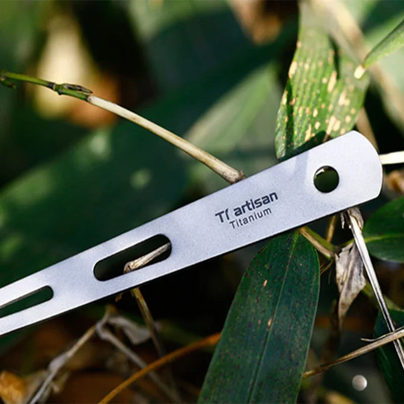 Tiartisan Titanium Knife Fork Spoon Set 3pcs Bacteriostatic Flatware Outdoor Tableware Camping Picnic Travel Flatware Ta8106