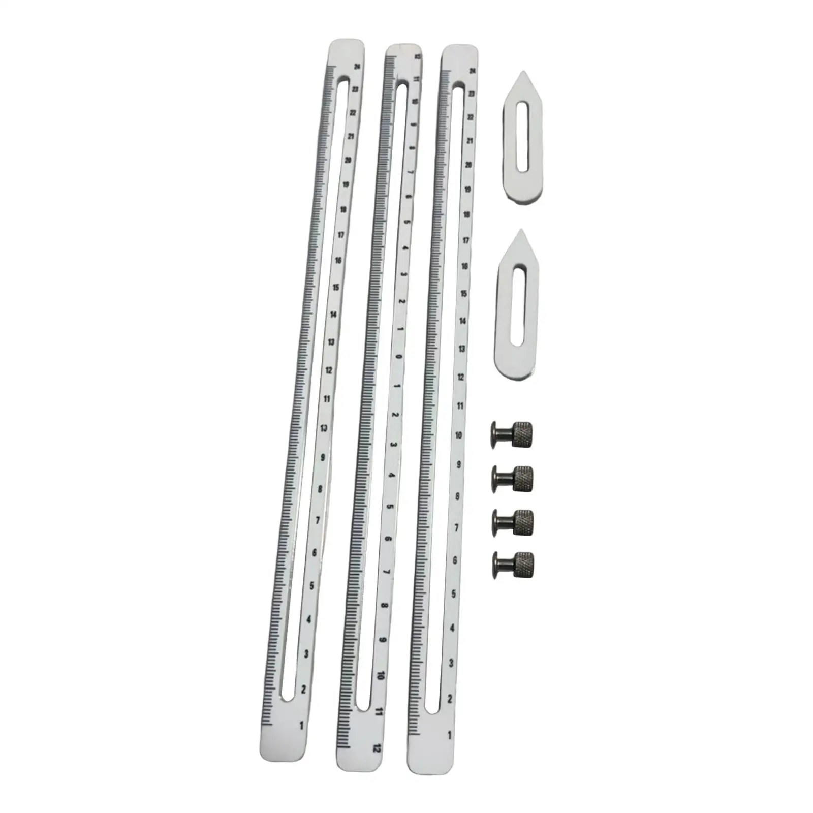 Porcelain Measuring Pottery Tools Combination Set Craft Project Beginner Lightweight Pottery Rulers Multifunctional Calipers Set