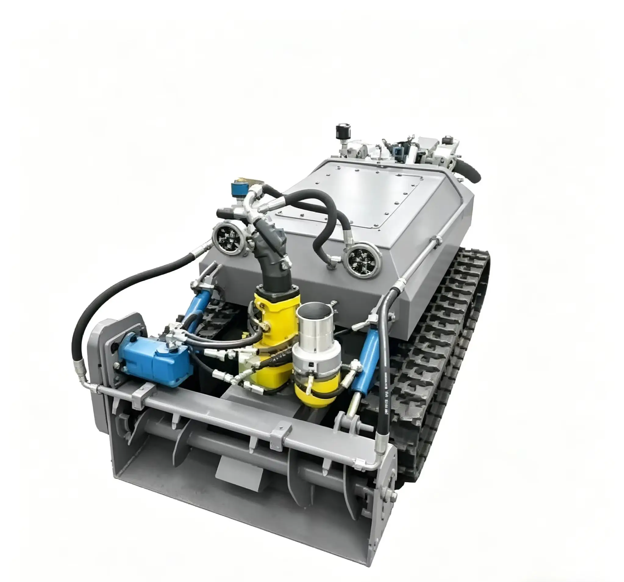 Intelligent Remote Control Sewage Removal Electric Chass Rubber Tracked Underwater Dredging Robot