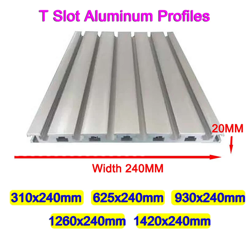 

LY CNC T Slot Aluminum Profiles Extrusion Frame for CNC 3D Printer Engraving Machine Table Lasers Stands Aluminum Alloy Panel