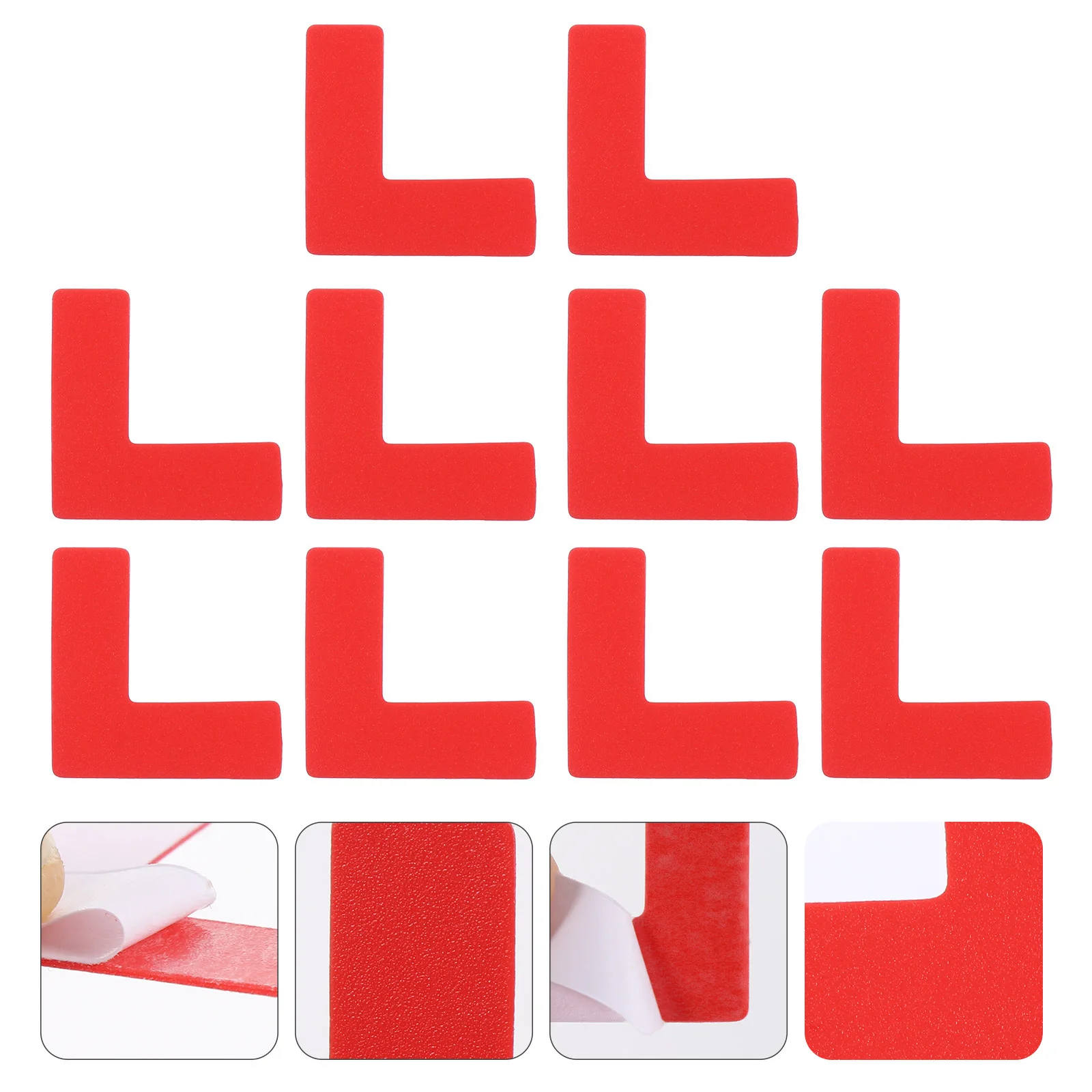 100pcs Warning Sign Stickers Floor Decals Permanent Adhesive Positioning Marking For Traffic Guidance Social Distancing Safety