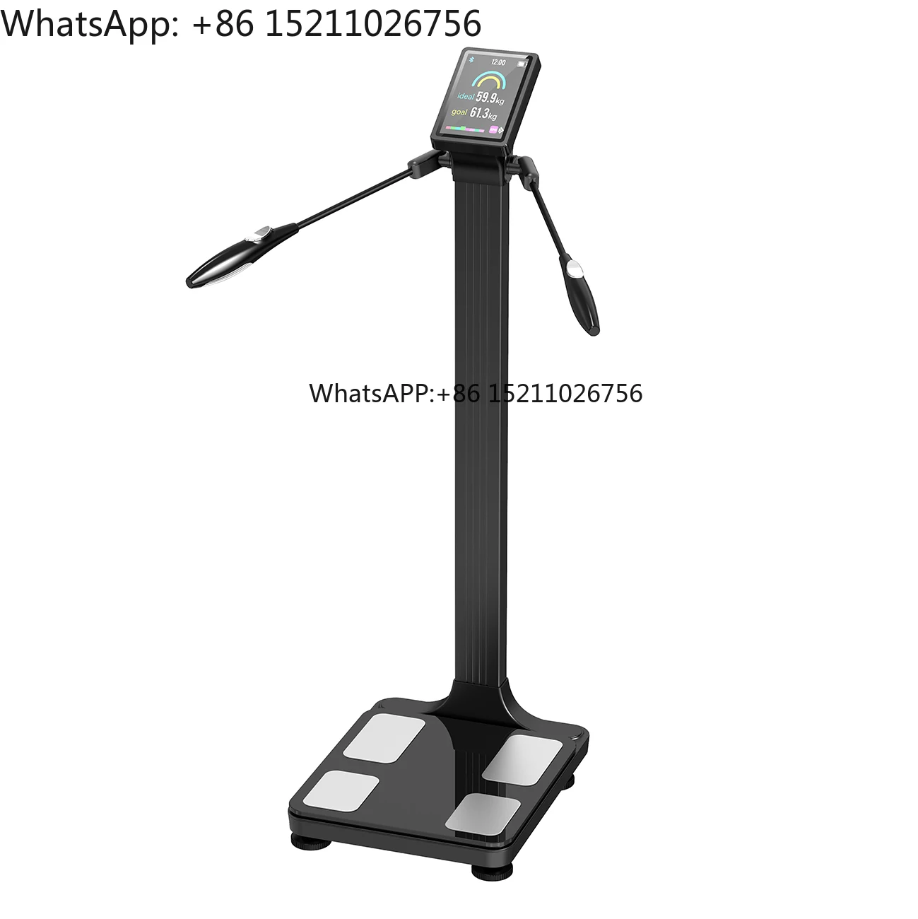 Unique 8 Electrodes Body Composition - Weight Scale BMI Body Fat Scale Digital Weighing Handle Scale With WIFI Bluetooth