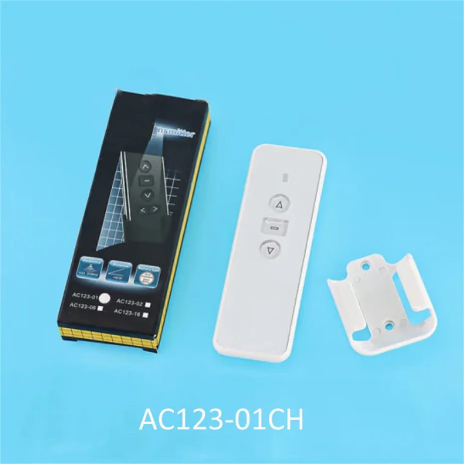 A-OK AC123 1/2/6/16CH Telecomando Emettitore RF433 per un motore tubolare elettrico Curtian OK, controllo wireless Smart Home