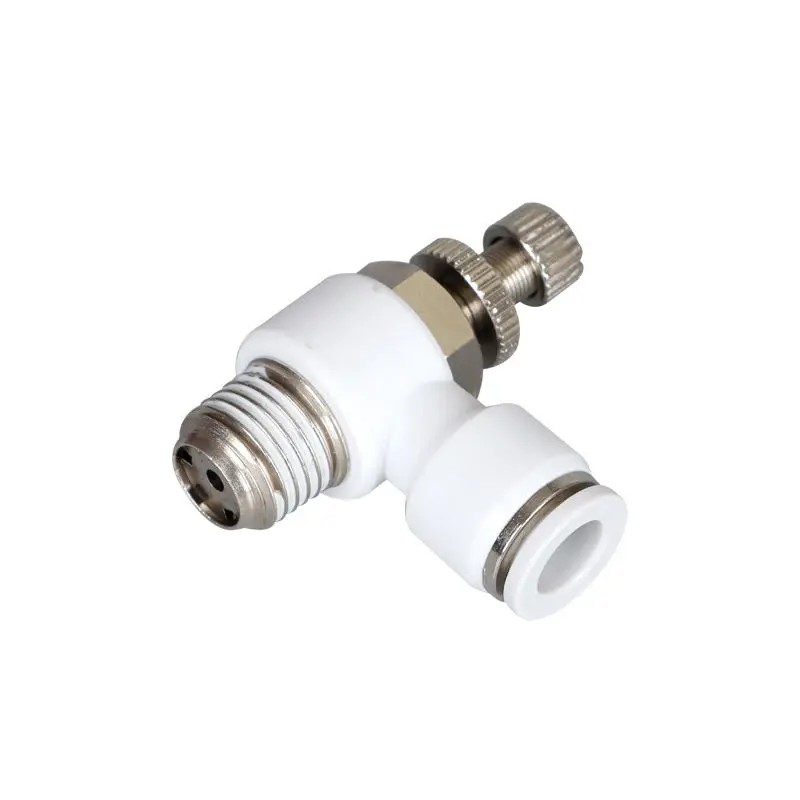 Cylinder throttle valve SL4-M5 pneumatic pipe speed control joint small thread pneumatic quick connector SL4-01 SL6-01 SL8-01