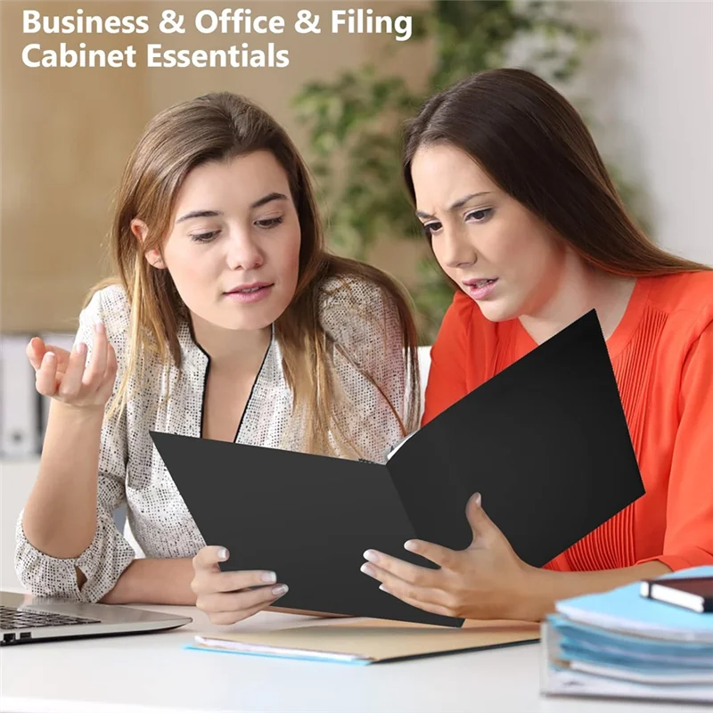 Suitable Folders With Pockets, 25 Pack 2 Pocket Folders Fit Letter Size, File Folder With Pockets For School Office Home