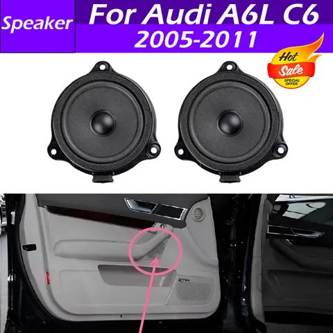 4층 0035411 자동차 앞문 미드 레인지 혼 사운드 스피커 미드 레인지 스피커 혼 Audi A6L C6 2005 2006 2007 2008 2009 2010 2011