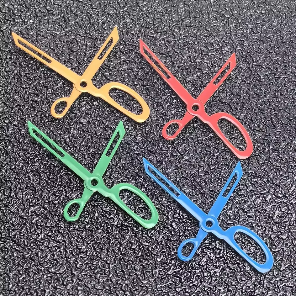 Watch Hands Orange Red Blue Watch Accessories Replacement Parts Watch Pointer For NH35/36/4R/7S Movement Scissors Shape Hand New