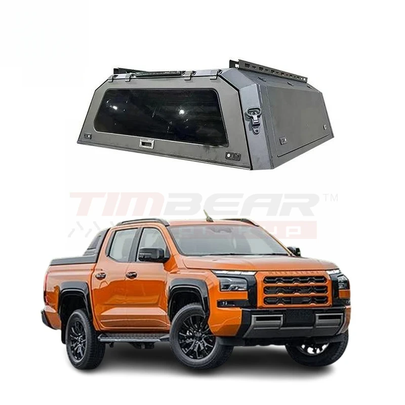 

New Product 4X4 Pickup Truck Steel Dual C Trunk Topper Cover Hardtop Canopy L200 2024