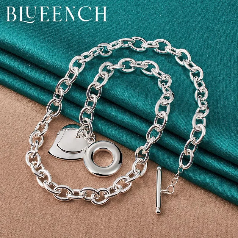 

Blueench 925 Sterling Silver High Sales Fashion Women'S Ot Buckle Love Bracelet Christmas Jewelry