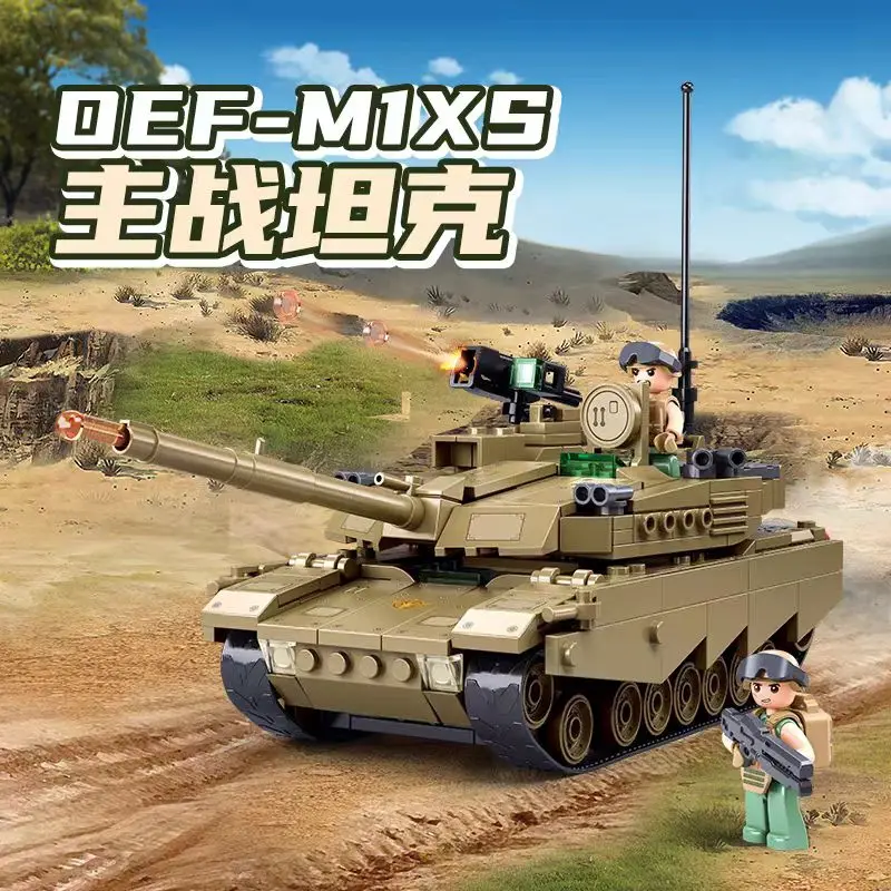 Sluban Military Series Tank Raiding Building Blocks - Boys Hunting & Annihilating Operations Modular MBT Toy
