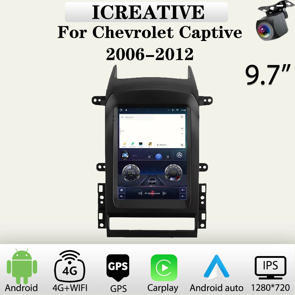 Car Radio Android for Chevrolet Captiva 2006-2011 Multimedia Carplay Player 2Din Car Stereo Autoradio Head Unit Navigation GPS