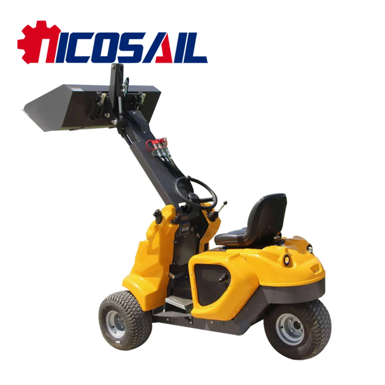 Micro New Three Wheel Sliding Loader Earthmoving Machinery Towable Backhoe Loader