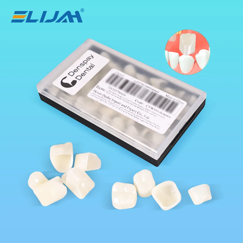 ELIJAH 1 صندوق الأسنان تاج مؤقت الخزف التيجان الخلفية الأمامية الراتنج تبييض الأسنان الرعاية اكسسوارات تاج المواد