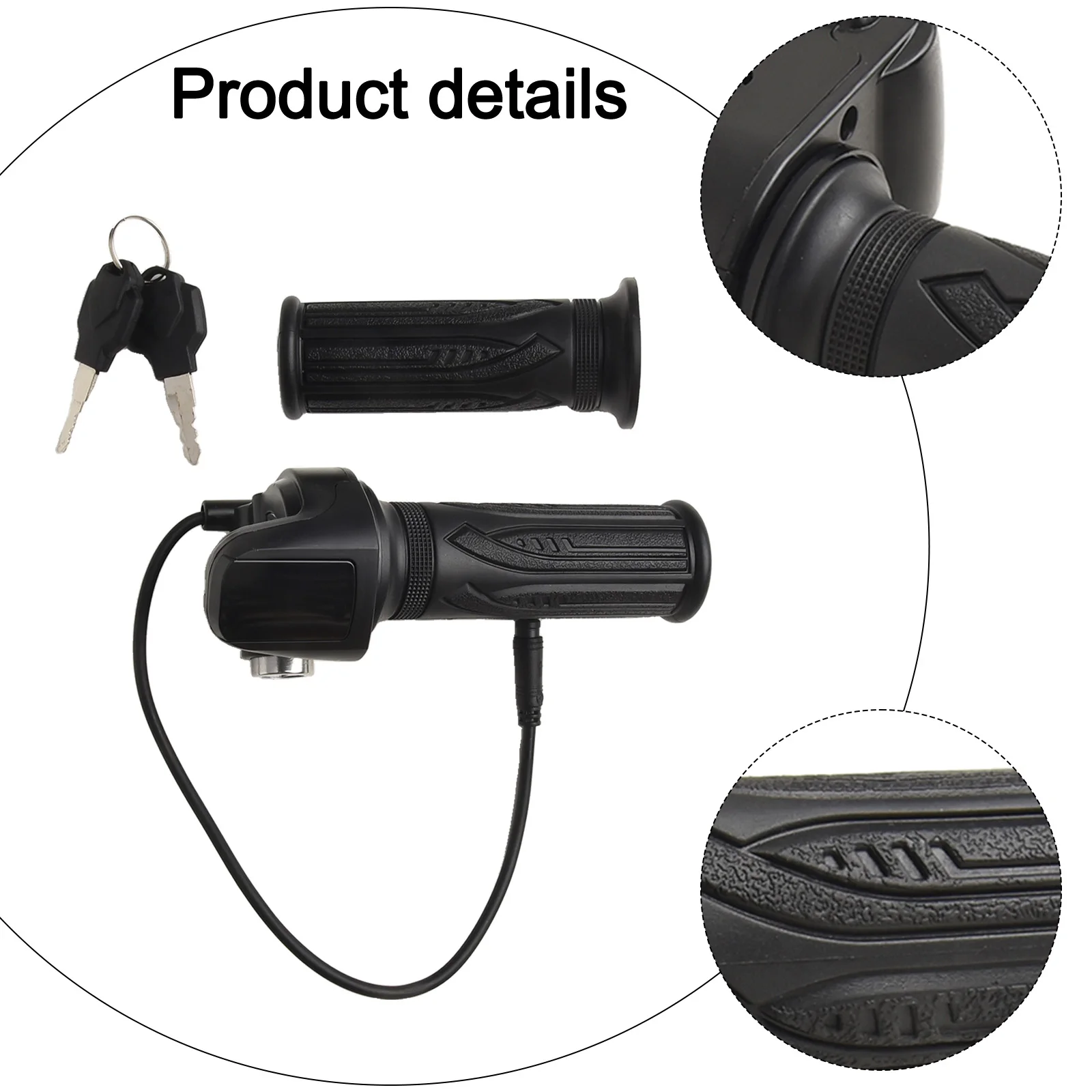

Electric Vehicle Throttle E Bike Throttle 48V Lithium Battery Motorcycle Accessories New Bicycle Handlebar With Display
