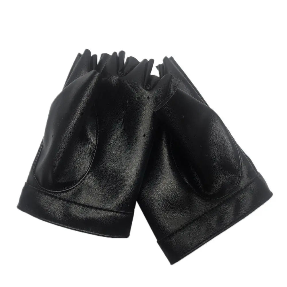 New Fashion Dance Mittens Performance Mittens Cosplay  Mittens Ladys Driving Dress Five Finger Gloves PU Leather Gloves